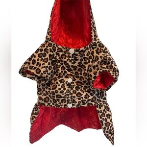 Dog Clothes Leopard Coat Size Small